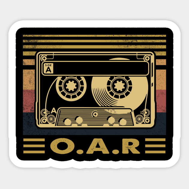 Great Gift O.A.R Classic Proud Name Christmas 70s 80s 90s Sticker by MakeMeBlush